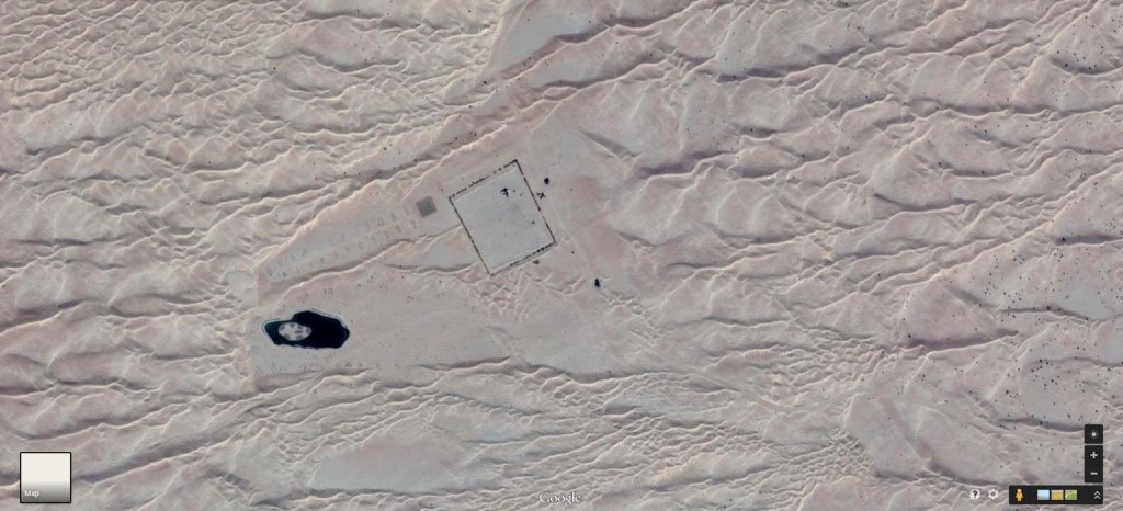 Satellite view of the new oasis.
